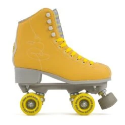 Rio Roller Signature Quad Roller Skates - Yellow -Sports Skateboard Shop rio roller signature quad roller skates yellow side
