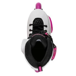 Rollerblade Apex Adjustable Inline Skates - White/Pink -Sports Skateboard Shop rollerblade apex adjustable inline skates white pink top