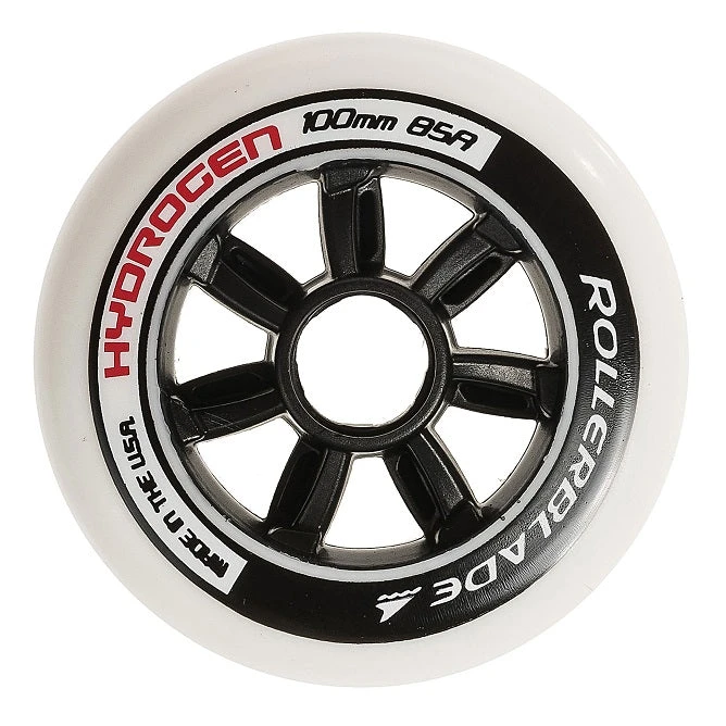 Rollerblade Hydrogen Inline Skate Wheels 100mm 85a - Set Of 8 1 Rollerblade Hydrogen Inline Skate Wheels 100mm 85a - Set Of 8