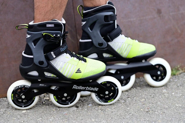 Rollerblade Macroblade 110 3WD Mens Skates - Grey/Yellow 4 Rollerblade Macroblade 110 3WD Mens Skates - Grey/Yellow - Image 4