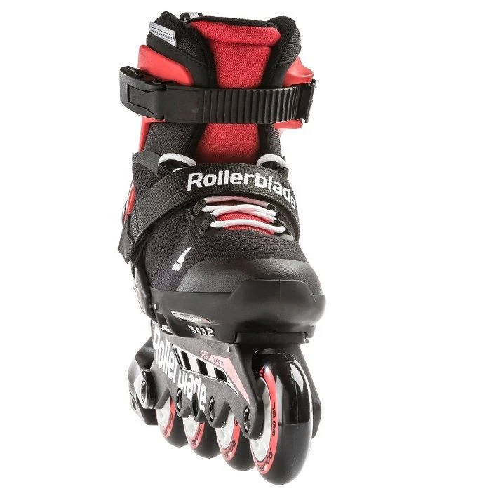 Rollerblade Microblade Kids Skates - Black/Red 2 Rollerblade Microblade Kids Skates - Black/Red - Image 2