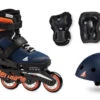 Rollerblade Microblade Kids Skates Cube Pack - Blue/Orange