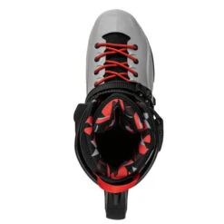 Rollerblade RB Pro X Skates - Grey/Warm Red -Sports Skateboard Shop rollerblade rb pro x skates grey warm red top
