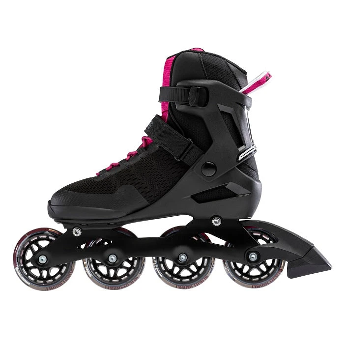 Rollerblade Sirio 80 Womens Inline Skates - Black/Raspberry 2 Rollerblade Sirio 80 Womens Inline Skates - Black/Raspberry - Image 2