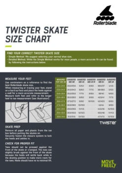 Rollerblade Twister 110 3WD Inline Skates - Black/Red -Sports Skateboard Shop rollerblade twister size chart