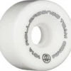 Rollerbones Team Logo Wheels White 62mm 101a - Set Of 8