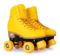 Rookie Classic 78 Roller Skates - Yellow -Sports Skateboard Shop rookie classic 78 roller skates yellow pair