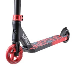 Sacrifice Flyte 100 V2 Stunt Scooter - Black/Red 5 Sacrifice Flyte 100 V2 Stunt Scooter - Black/Red -Sports Skateboard Shop sacrifice flyte 100 v2 stunt scooter black red close