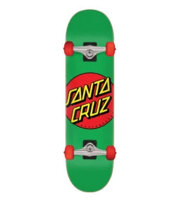 Santa Cruz Classic Dot Green Skateboard - 7.8"