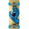 Santa Cruz Screaming Hand Gold Skateboard - 8.25"