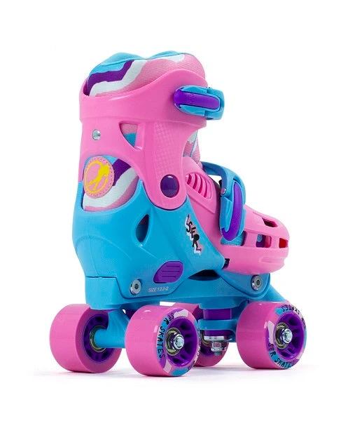 SFR Hurricane III Adjustable Roller Skates - Pink/Blue - Image 2