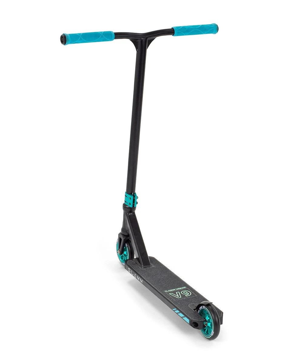 Slamm Urban V9 Stunt Scooter - Black/Teal 2 Slamm Urban V9 Stunt Scooter - Black/Teal - Image 2