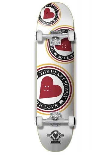 The Heart Supply Orbit White Skateboard - 8.0" 1 The Heart Supply Orbit White Skateboard - 8.0"
