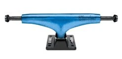 Thunder H Lights Metallic Script Blue Skateboard Trucks - 149