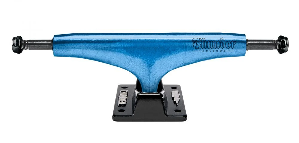 Thunder H Lights Metallic Script Blue Skateboard Trucks - 149 1 Thunder H Lights Metallic Script Blue Skateboard Trucks - 149